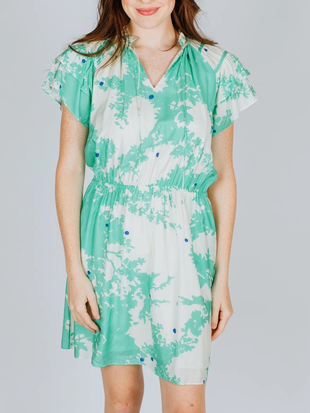 Caballero Kelsie Abstract Dot Silk Blend resort casual lightweight